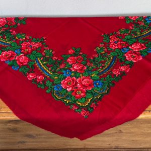 Pañuelo merino granate