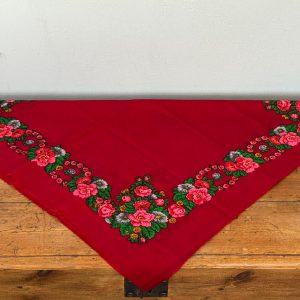 Pañuelo merino granate