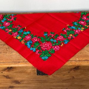 Pañuelo merino rojo