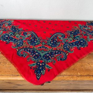 Pañuelo merino rojo