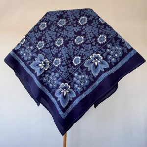 Mantón percal azul