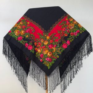 Mantón merino negro