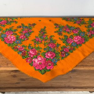 Pañuelo merino naranja
