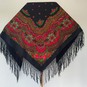 Mantón merino negro